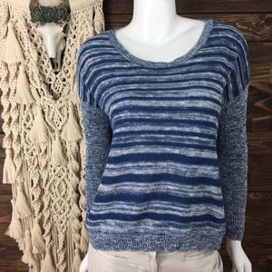 Eileen Fisher | Striped Marl Knit Sweater‎ Top